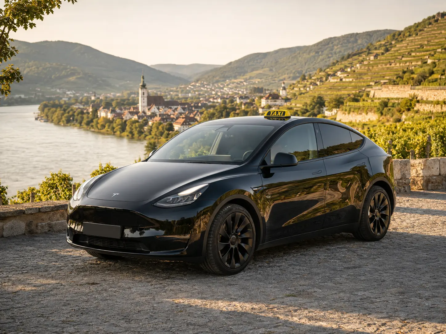 Private taxi journey within Austria